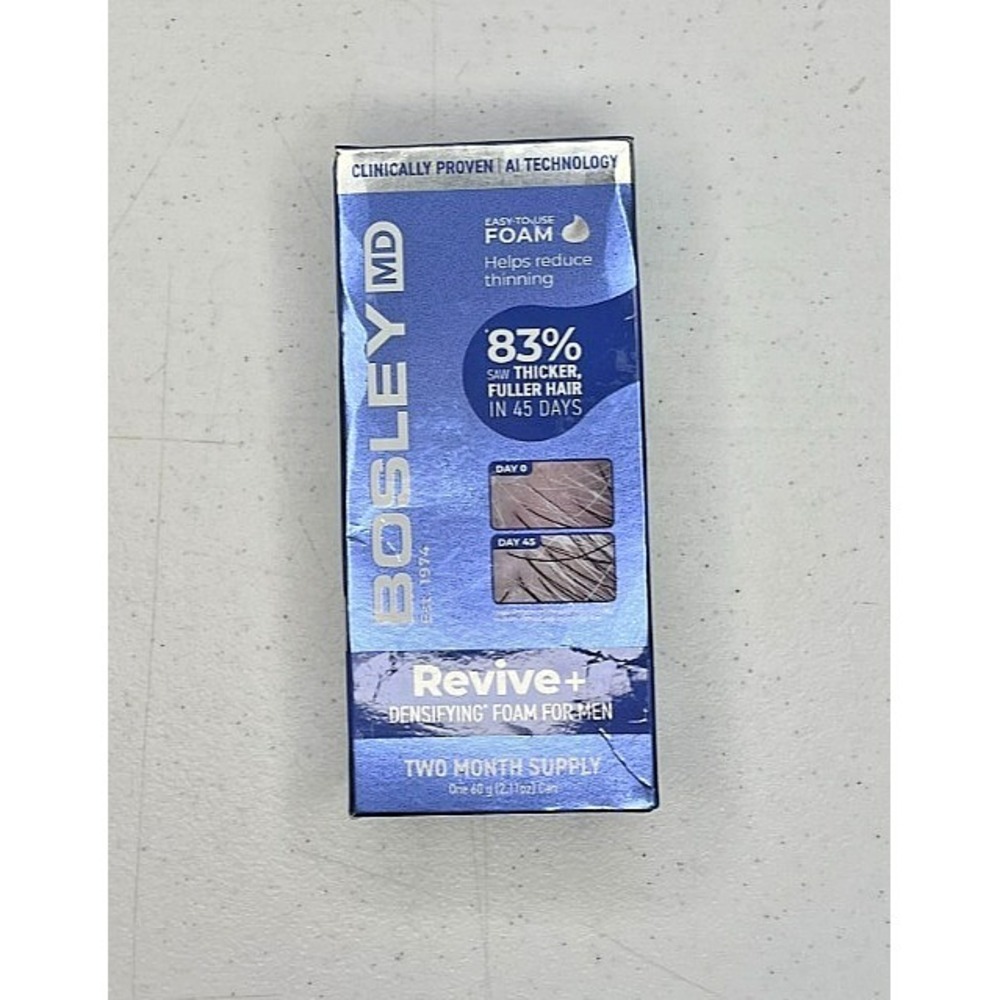 Bosley MD Revive + Densifying Foam For Men 2.11 Oz. Two Month Supply